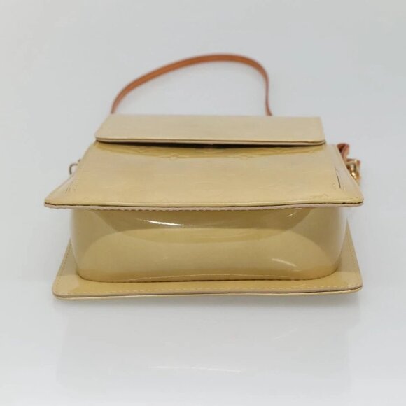 LOUIS VUITTON Monogram Vernis Motto Accessory Pouch Beige M91136 LV Auth ep9462 - Picture 7 of 16